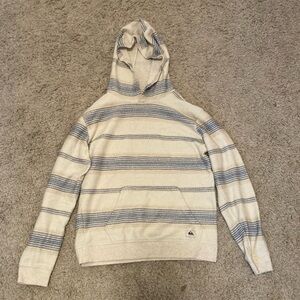 Quiksilver Beige and Navy Knit Sweater
